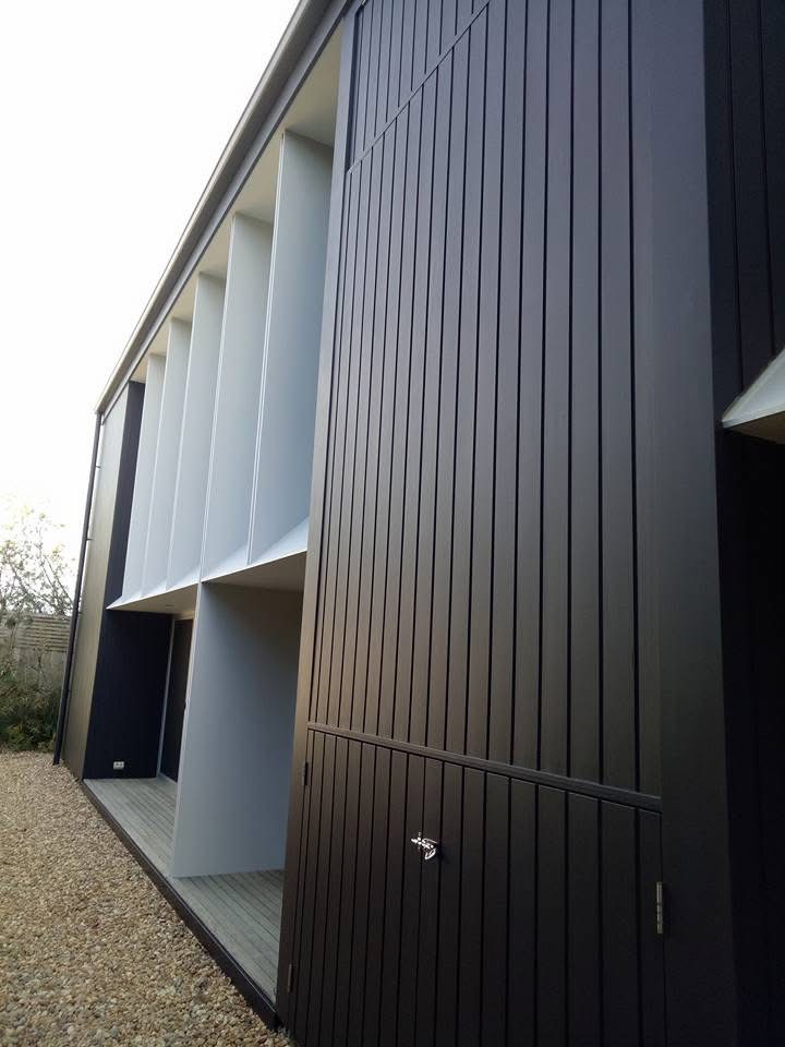Contemporary charcoal exterior · Flinders